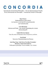 Concordia - Internationale Zeitschrift für Philosophie 87
