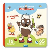 Trötsch Unser Sandmännchen Malbuch Stickermalbuch Pittiplatsch