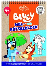 Bluey Mal- und Rätselblock für Kinder ab 4 Jahren