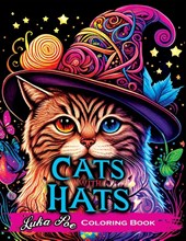 Cats with Hats Coloring Book