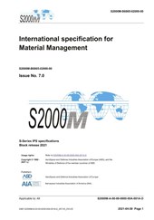 S2000M, International specification for Material Management, Issue 7.0