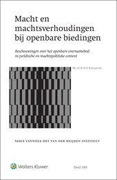Macht en machtsverhoudingen bij openbare biedingen