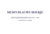 Mems blauwe boekje