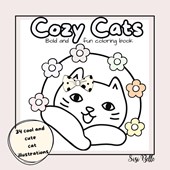 Cozy Cats Coloring Book