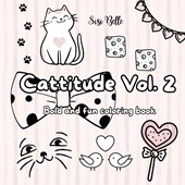 Cattitude Vol. 2 coloring book