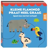 Vrolijke houten vriendje - Kleine flamingo praat heel graag