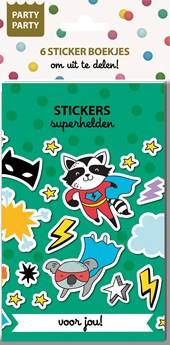 Party Party 6 Sticker boekjes - Superhelden