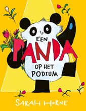 Een panda op het podium
