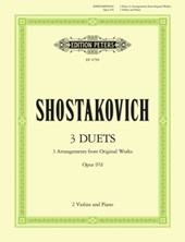 SHOSTAKOVICH 3 DUETS VIOLIN ENSEMBLE