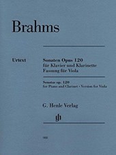 Sonaten Opus 120 für Klavier und Klarinette