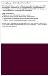 Looming Beauty: A Guide to Bead Weaving Mastery
