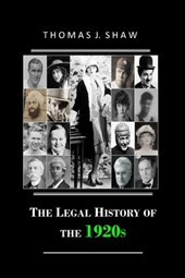 The Legal History of the 1920s