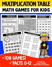 Multiplication Table Games: Math Games for Kids