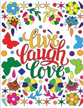 Live, Laugh, Love Coloring Book