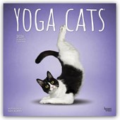 Yoga Cats 2026 Square Flap Calendar