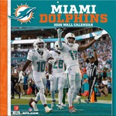 Miami Dolphins 2026 12x12 Team Wall Calendar