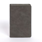 NASB Personal Size Bible, Charcoal Leathertouch