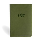 NASB Giant Print Reference Bible, Olive Leathertouch, Indexed