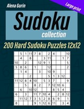 Sudoku Collection: Large print, 200 Hard Sudoku Puzzles 12x12