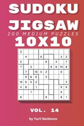 Sudoku Jigsaw: 200 Medium Puzzles 10x10 vol. 14