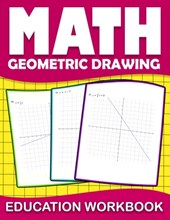 Math education workbook geometric drawing