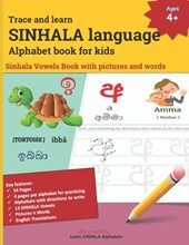 Trace and learn SINHALA language Alphabet book for kids