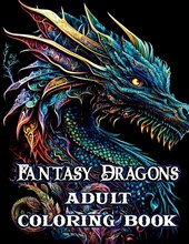 FANTASY DRAGONS ADULT COLOR BK