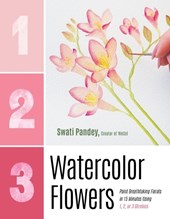 1, 2, 3 Watercolor Flowers