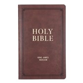 KJV Bible Gift Faux Leather, Brown