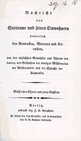 Nachricht von Suriname und seinen Einwohnern | Quandt | F203DAB871C7871B7