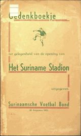 Gedenkboekje ter gelegenheid van de opening van het Suriname stadion | Samson | F45B5699B638B5663