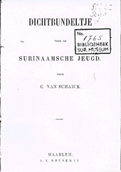 Dichtbundeltje voor de Surinaamsche jeugd
