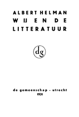 Wij en de litteratuur | Helman | F6CCC1DB33AB6F885