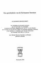 Een geschiedenis van de Surinaamse literatuur. Deel 4 | Michaël Henricus Gertrudis van Kempen | FF52209EA8E54C6B9