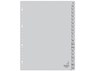 Tabblad Kangaro A4 letters PP 120 micron grijs 23-gaats 20-delig A-Z EB - Kangaro - 8712127019637