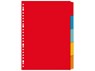 Tabblad Kangaro A4 blanco karton 180 grams assorti 23-gaats 5-delig - Kangaro - 8712127082839