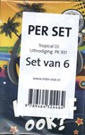 Tropical DJ- uitnodiging PK 931 / set van 6 -  - 9789464324464