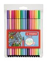 Pen 68, premium viltstift, etui met 15 kleuren - STABILO - 4006381456418