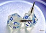 Stud Earrings Borealis Icicle Mini-Poly D20 - Chessex - 0601982037048