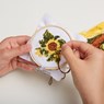 Mini Cross Stitch Borduurset - Zonnebloem - Kikkerland - 0612615113008