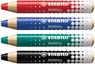 Stabilo MARKdry potlood voor whiteboards, etui van 4 stuks in geassorteerde kleuren - STABILO - 4006381582520
