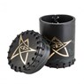 Call of Cthulhu - Black & Green-Golden Leather Dice Cup - Q-Workshop - 5907699492947