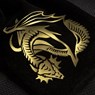 Dragon - Black & Golden Velour Dice Bag - Q-Workshop - 5907699493203