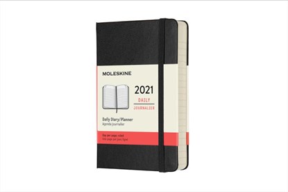 Moleskine 12 MND Agenda - 2021 - Dagelijks - Pocket (9x14 cm) - Zwart - Harde Kaft, niet bekend - Overig - 8053853606280