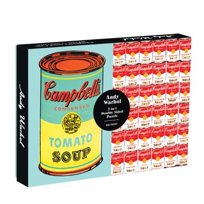 Puzzel 500 stukjes Double Sided, Andy Warhol - Campbell's Soup Cans - Gebonden Paperback - 9780735354241