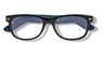 black front, navy blue temple, silver detail - Noci Eyewear - 8720813371266