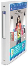 Oxford Polyvision ringmap, ft A4, uit PP, 4 O-ringen van 20 mm, rug van 3 cm, transparant - Oxford - 3045050079054