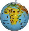 Opblaasbare globe/wereldbol 30 cm Op ontdekking - Caly - 3760039940728