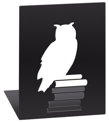 boekensteunen uil op boeken staal zwart, 1027 - Overig - 4033477816443