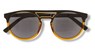Clear brown, black forntspray on top and temples, smoke lens - Icon Eyewear - 5068640023259